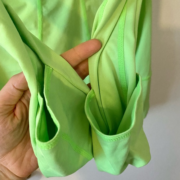 Zella Lime Green Hooded Long Sleeved Pullover | M - Picture 8 of 8